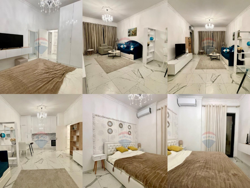 Apartament per qira, 1+1 i mobiluar te Square 21