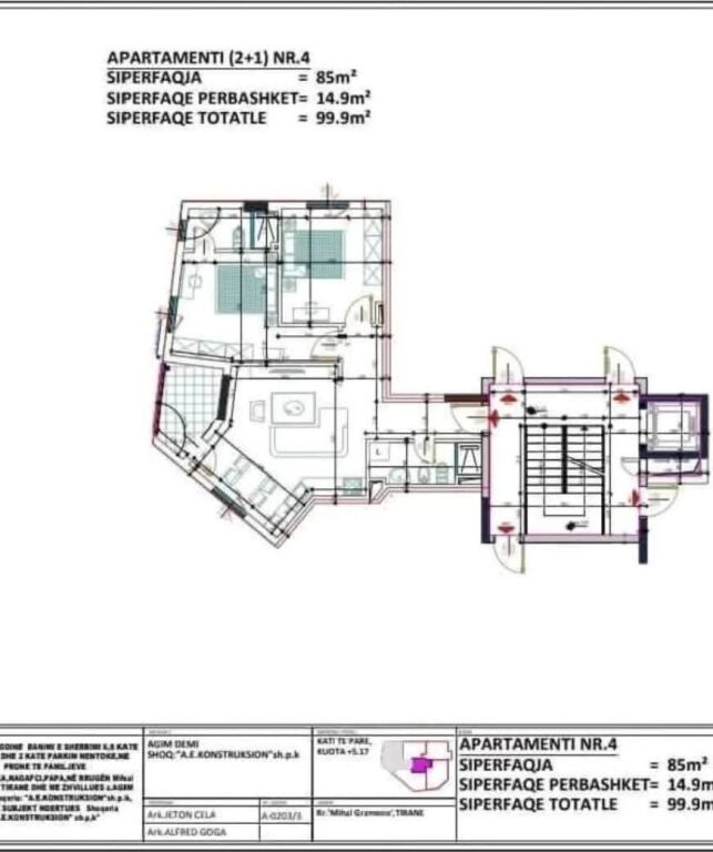 👌 VENDESI APPARTAMENTO 2+1+2 + POSTO AUTO – VICINO ALLA SCUOLA DI BALLO &amp; “MIHAL GRAMENO”