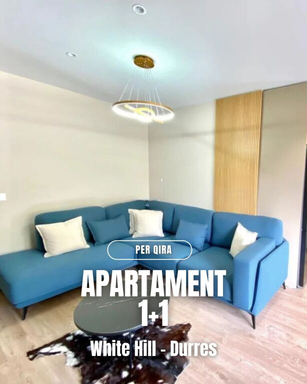 Apartament 1+1 me Garazh për Qira – Rezidenca “White Hill”, Durrës
