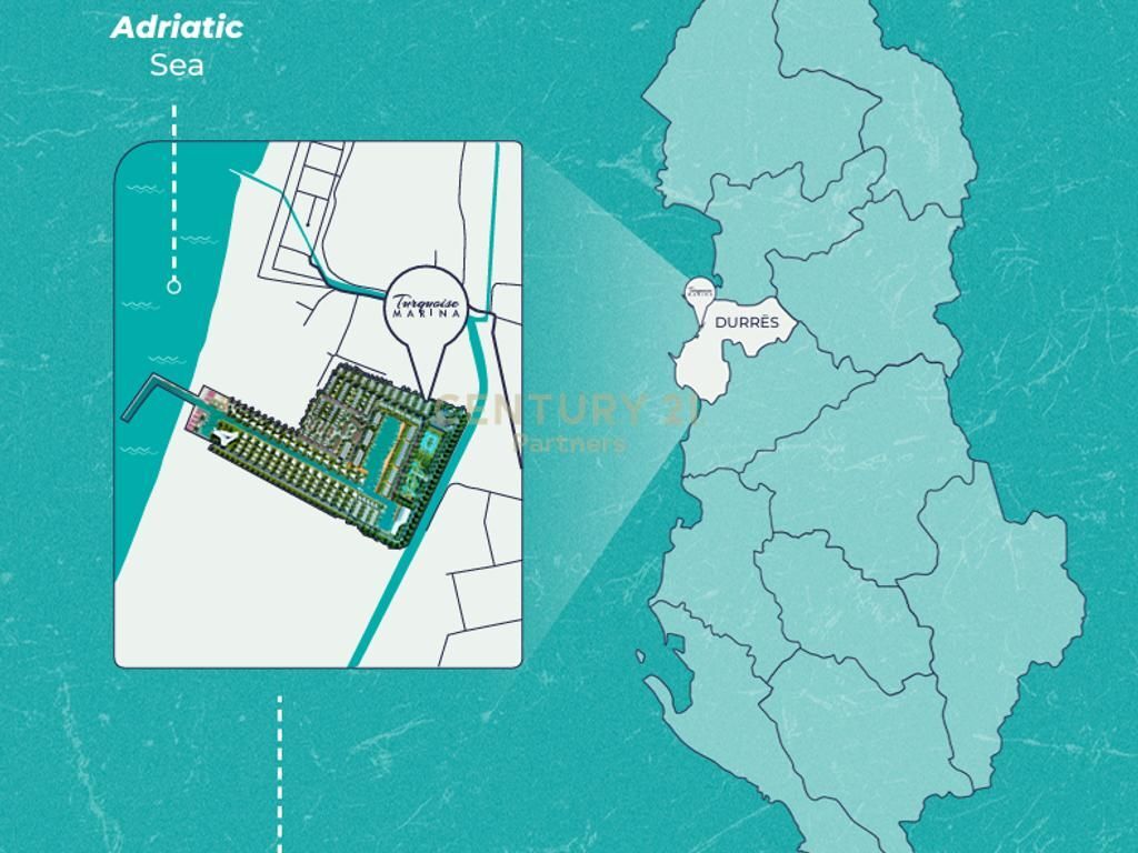 SHESIM VILË ME OBORR, NË KOMPLEKSIN “TURQUOISE MARINA”! 575,000 €