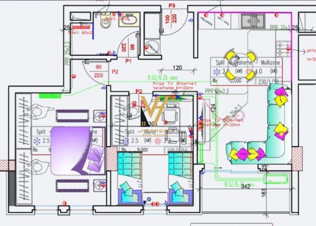 SHITET APARTAMENT 2+1+BLK TE UNIVERS CITY 90.000 EURO