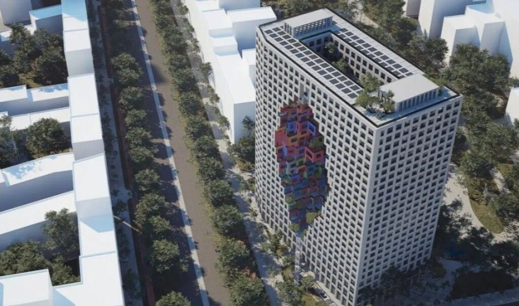 📌 Shitet Apartament 1+1 tek Tirana Boulevard – Bulevardi i Ri