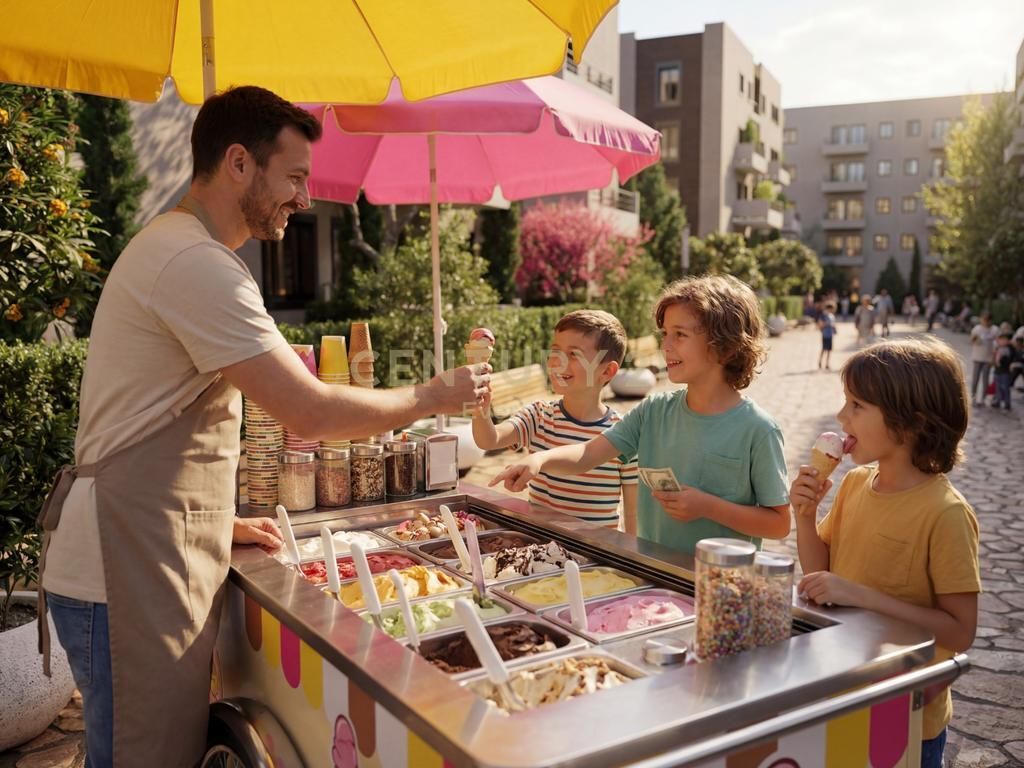 FOR SALE 2+1 WITH VERANDA NEAR THE LAKE HILL IN PASKUQAN