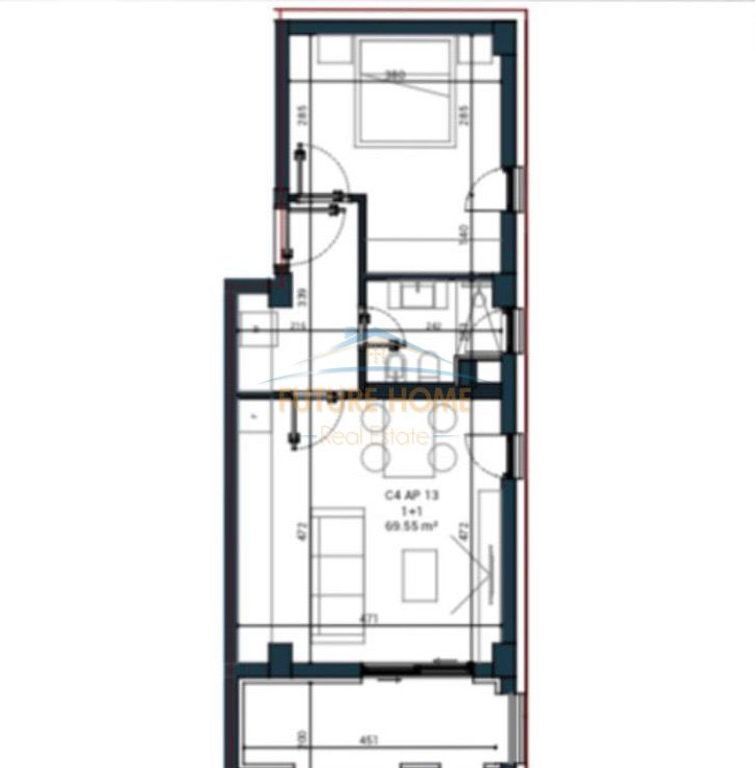Shitet, Apartament 1+1, Sun Palasë Residence