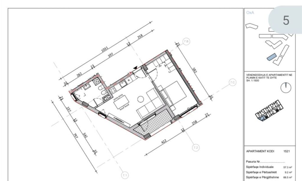 🏢 Apartment 1+1 for sale  📍 Address: Fresk Oxa Residence💰 Price: 93,000 €