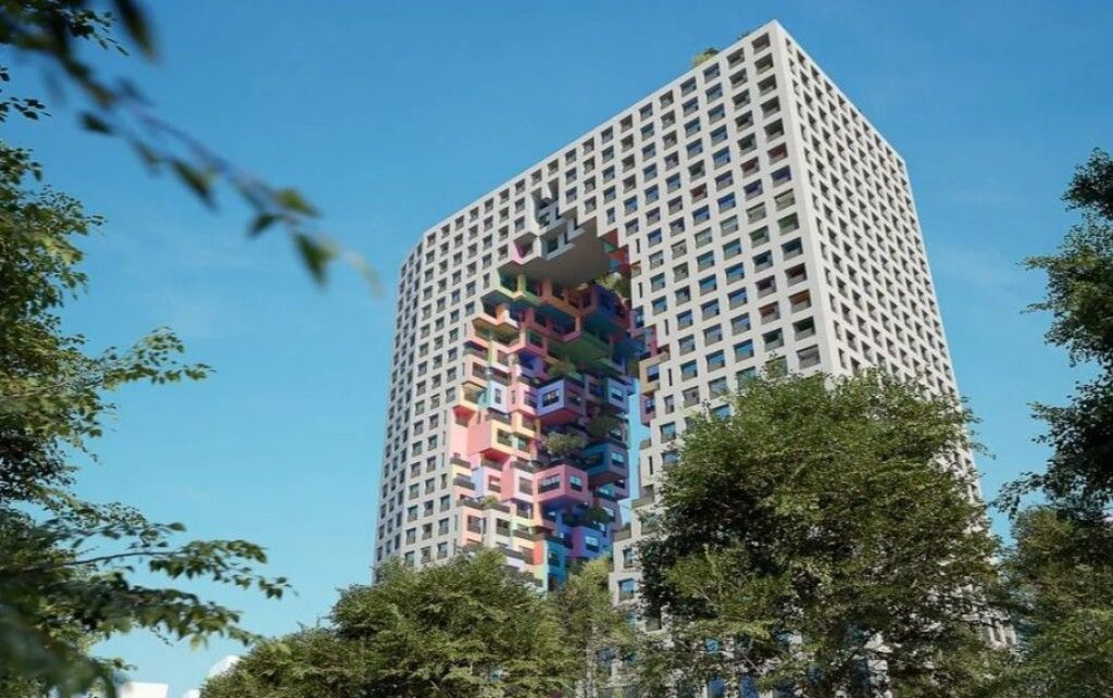 📌 Shitet Apartament 1+1 tek Tirana Boulevard – Bulevardi i Ri