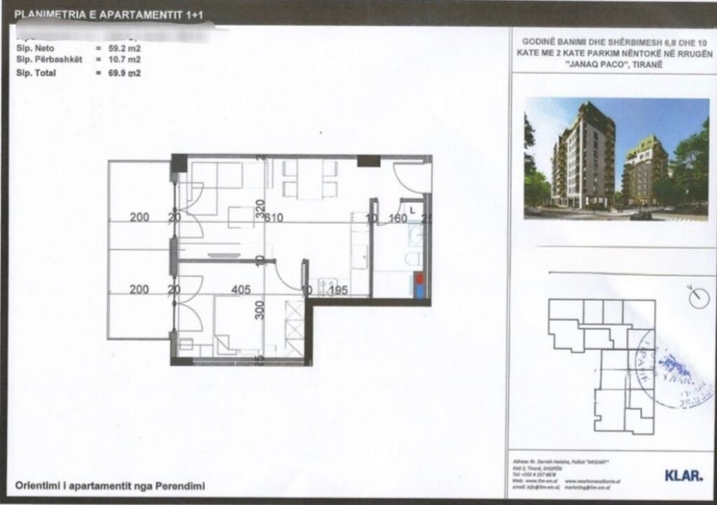 Shitet Apartament 1+1 – Viva Residence
