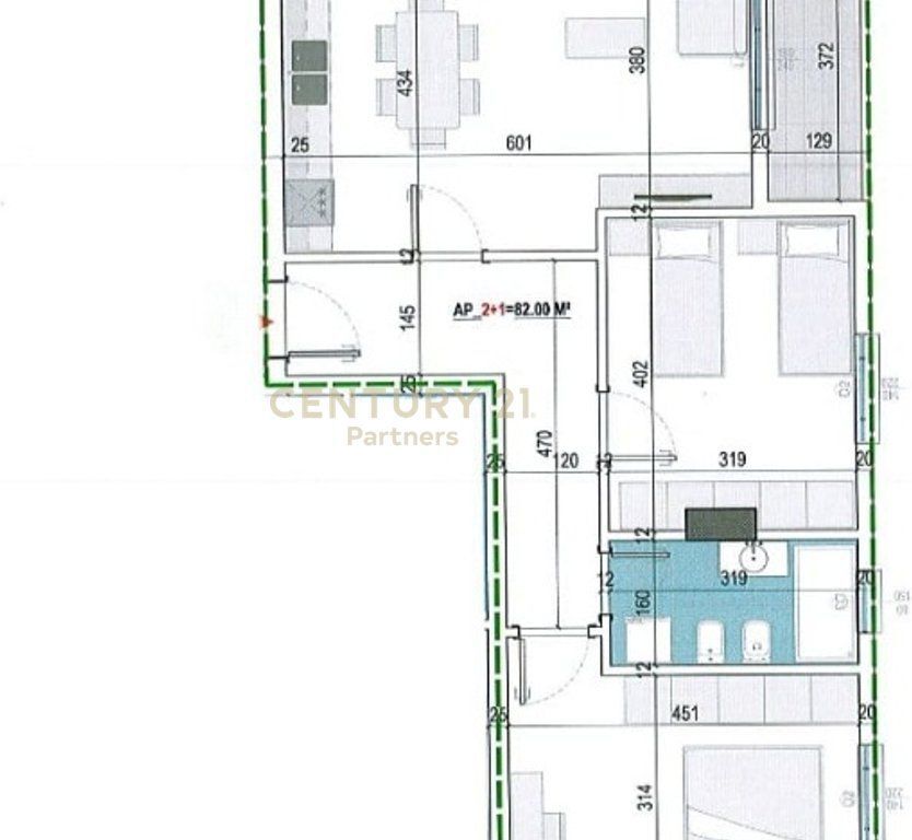 APPARTAMENTO 2+1 IN VENDITA A PASKUQAN