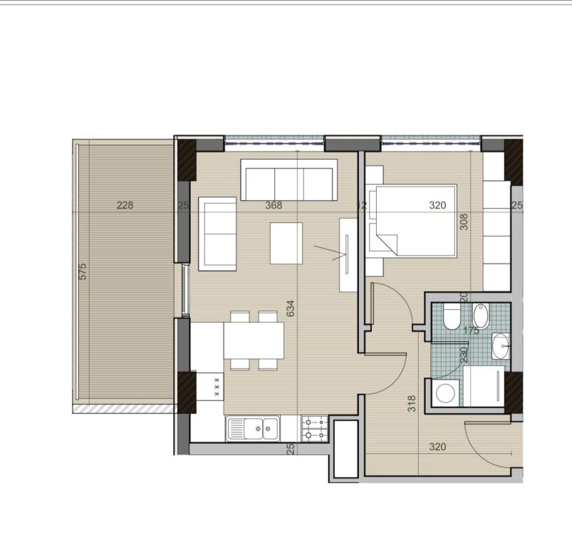 In vendita 1+1 a Univers City OKAZION JUG