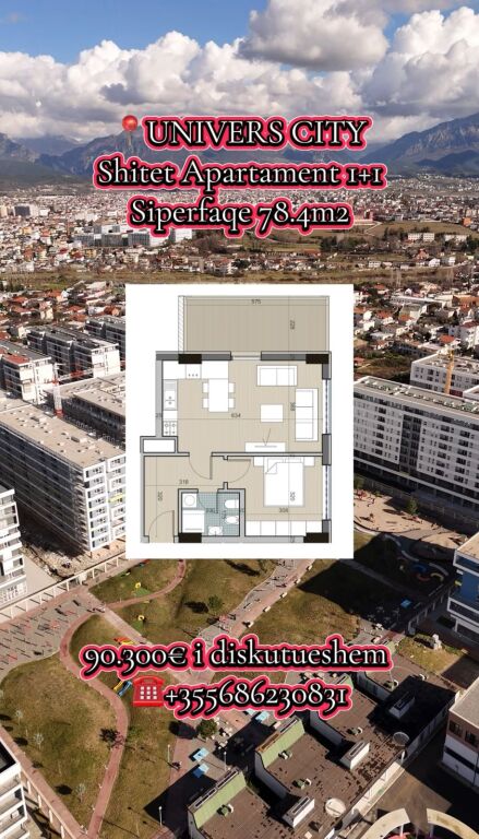 In vendita 1+1 a Univers City OKAZION JUG