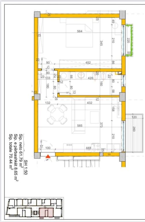 SHITET : 1+1📍Liqeni i That (Pamje Nga Liqeni✨️) - 155,000€ - || Pllt.V2026 - Kt.3 - Sp.71m² - Vetem 2 Hapa Larg Liqenit te That🏃🏻‍♂️