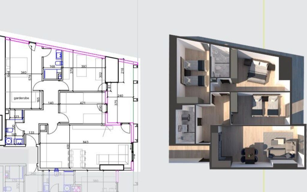 Apartament 3+1 per shitje tek United Tower tek Komuna e Parisit.