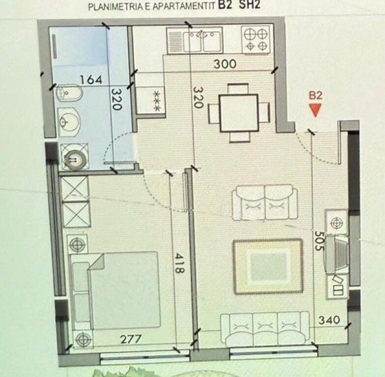 SHITET APARTAMENT 1+1 TEG 132.500 EURO