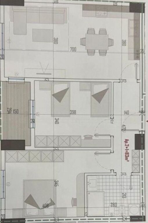 VENDESI APPARTAMENTO 2+1 KAMEZ 79.000 EURO