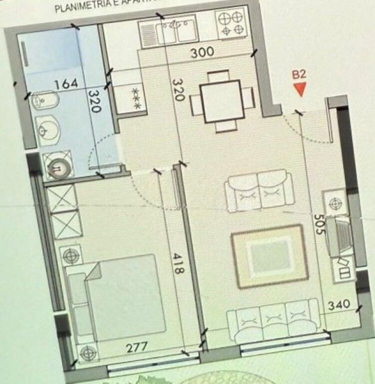 SHITET APARTAMENT 1+1 TEG 132.500 EURO