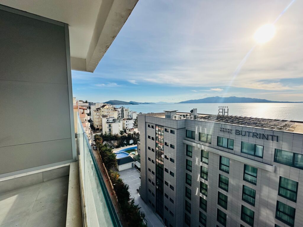 🌊 Apartament me Pamje nga Korfuz – Sarandë | Vija e Parë e Detit | Qendra e Sarandës🇬🇷🇦🇱