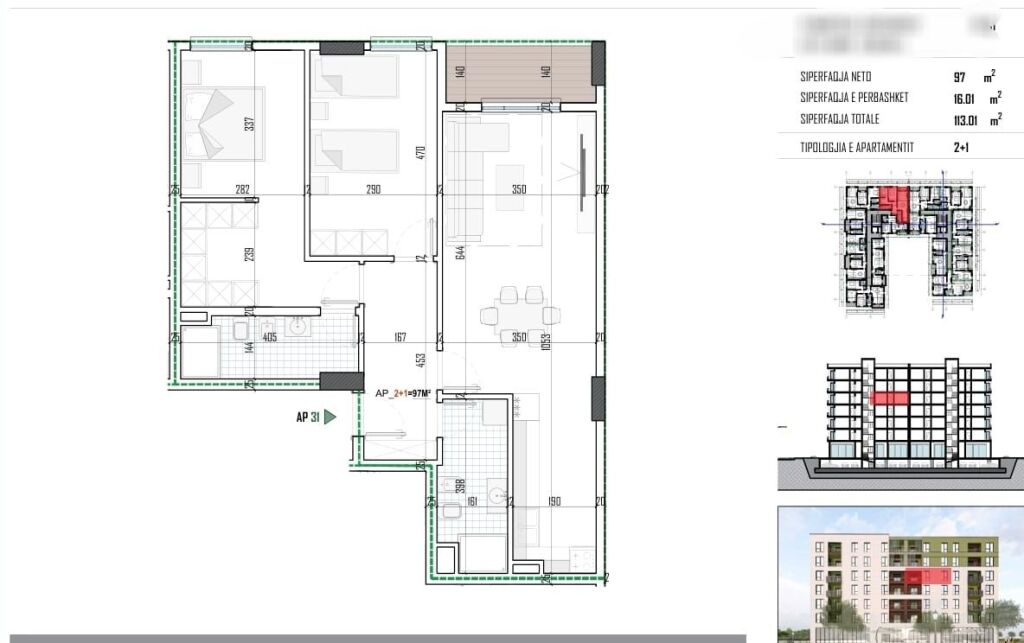 🏢 SHITEN 2 APARTAMENTE 2+1 – Paion Residence, Paskuqan