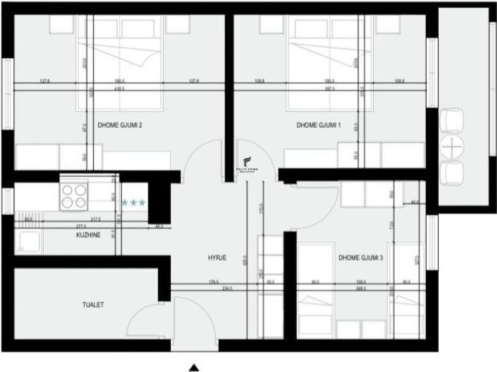 SHITET APARTAMENT 3+1 QENDER 203.000 EURO