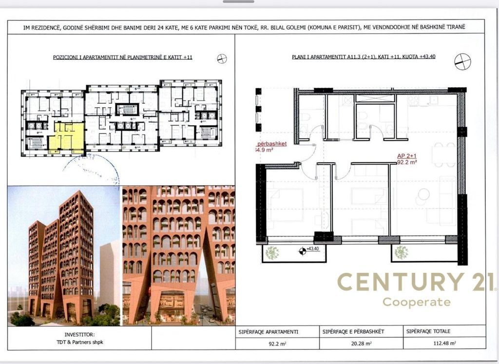 SHESIM APARTAMENT 2+1 - IM RESIDENCE, KOMUNA E PARISIT