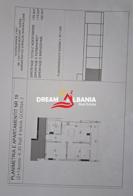 Apartament për shitje 2+1 në Shëngjin (ID 41212171)