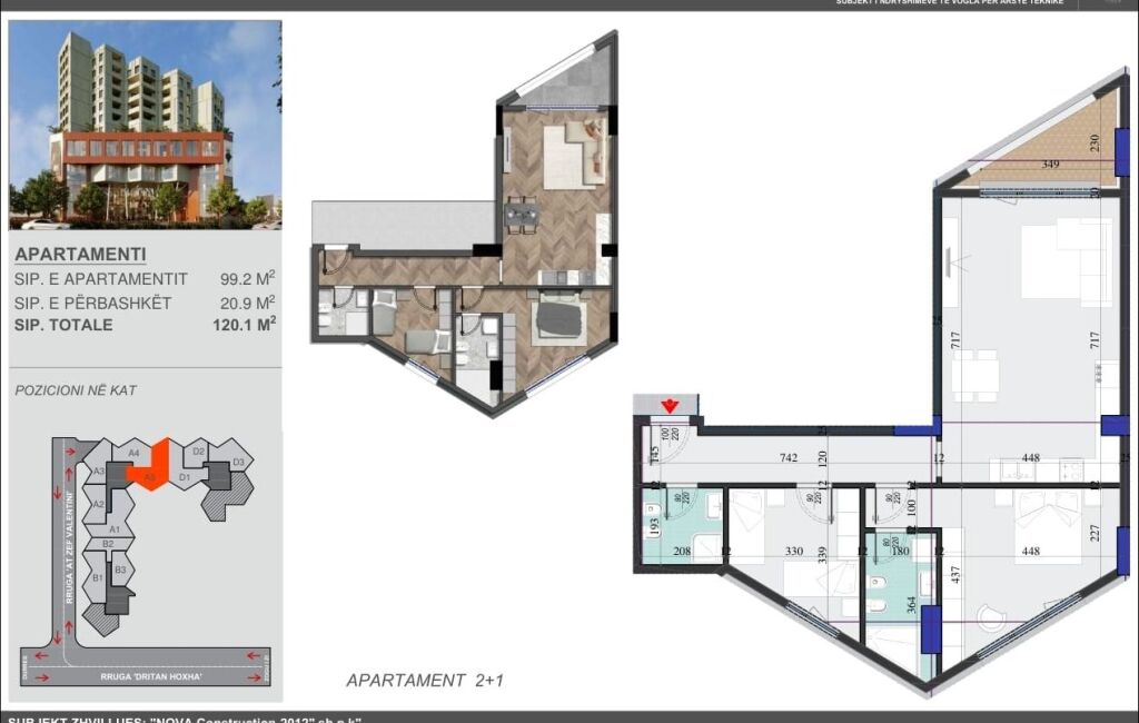 Colonnade Residence, Appartamento 2+1 in Vendita
