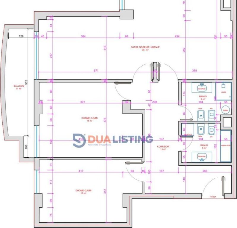 Jepet me Qera Ambient Zyrash në Zonë Elitare – Përballë Coin, Tiranë