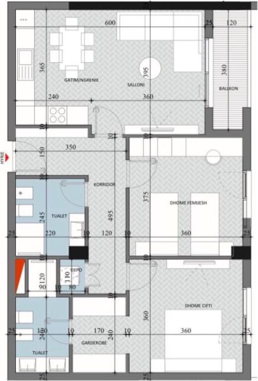 💥Occasione 1000€/m2 | Paskuqan, Vendesi Appartamento 2+1+2 + Deposito