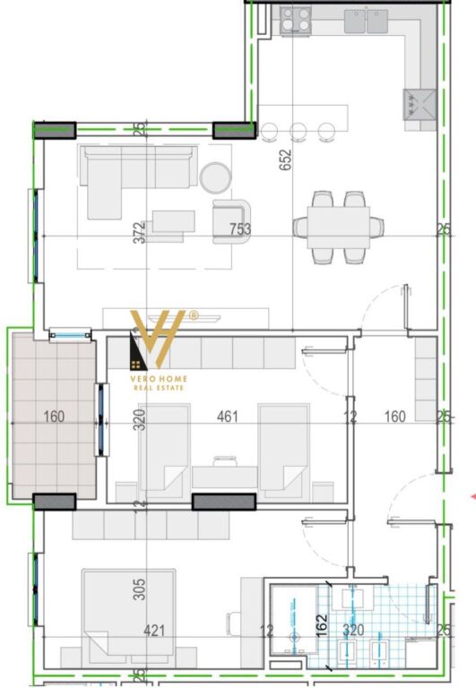 VENDESI APPARTAMENTO 2+1+BLK A KAMEZ 104.000 EURO