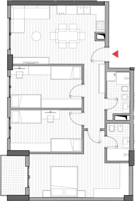 Opportunity 5 May, Sale of Finished Apartment 3+1+2, 1450€/m2