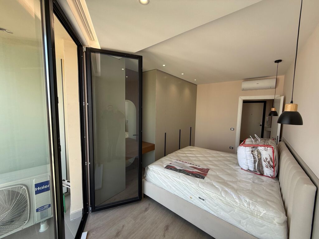 Apartment 1+1 for rent  📍 Location: Golden Tower Residence, Mine Peza, Tirana 🏢 Floor: 8 (newly completed building) 🛋️ Condition: Newly furnished 💰 Price: 1200€ / month