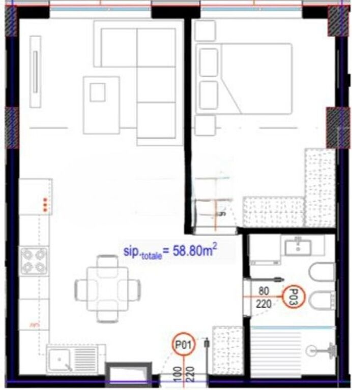 APARTMENT 1+1 FOR SALE QERSHIA COMPLEX, ALI DEMI!