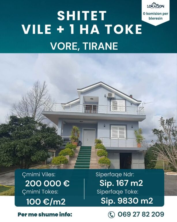 FOR SALE 3-STOREY VILLA  9830 M2 LAND, VORE