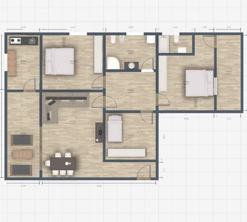 SHITET 141 Meter katror apartment