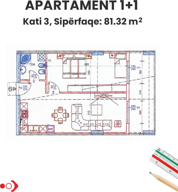 Shitet apartament 2+1, Kompleksi Space City , Paskuqan