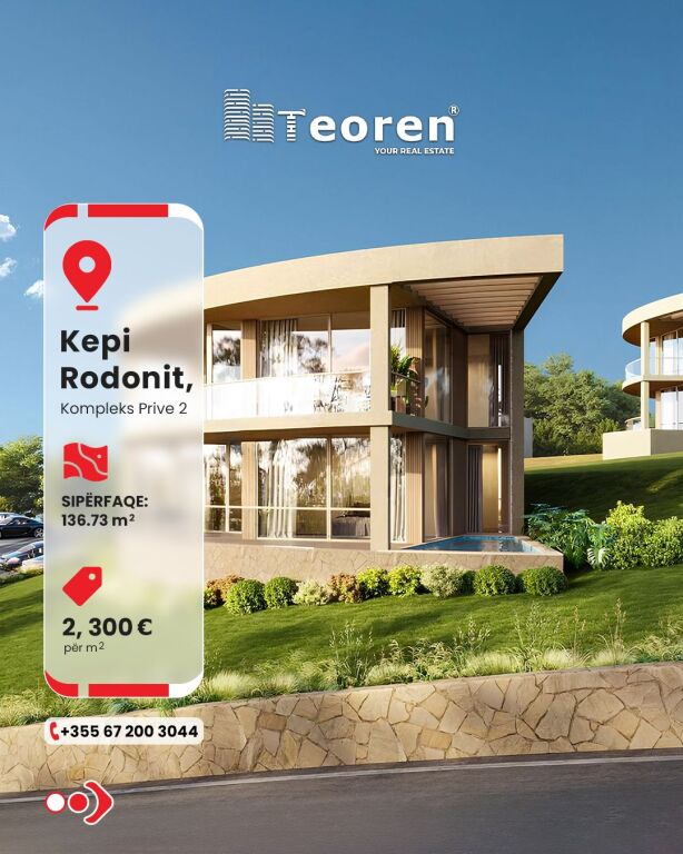 Duplex apartment 2+1 for sale, Prive 2 Kepi i Rodonit