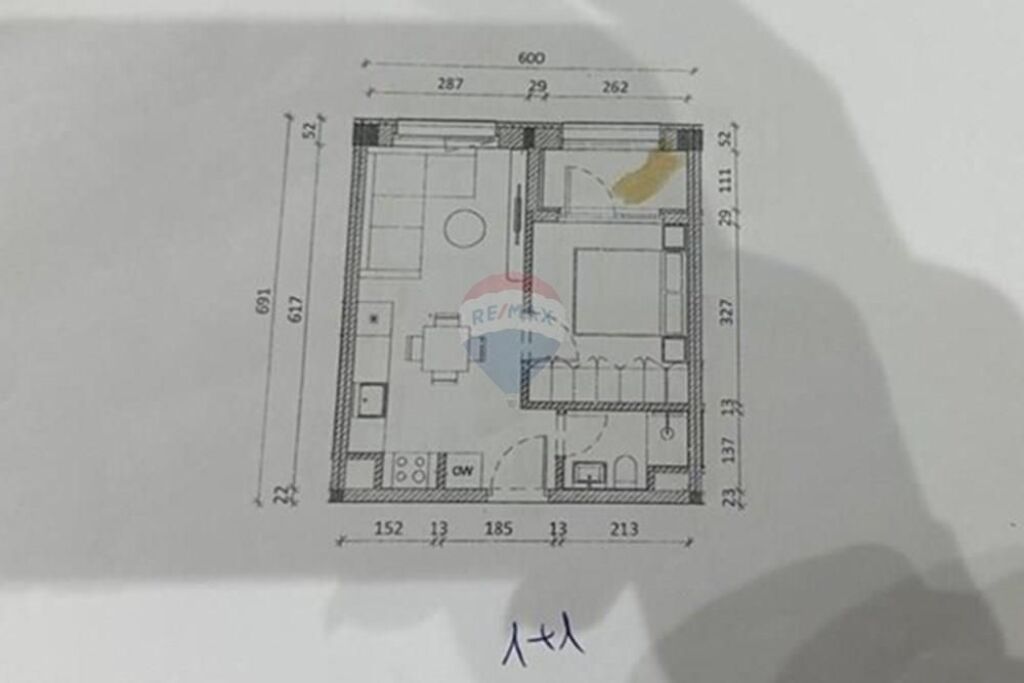 Kompleksi Kadiu, Shesim Apartament 1+1 Mangalem !