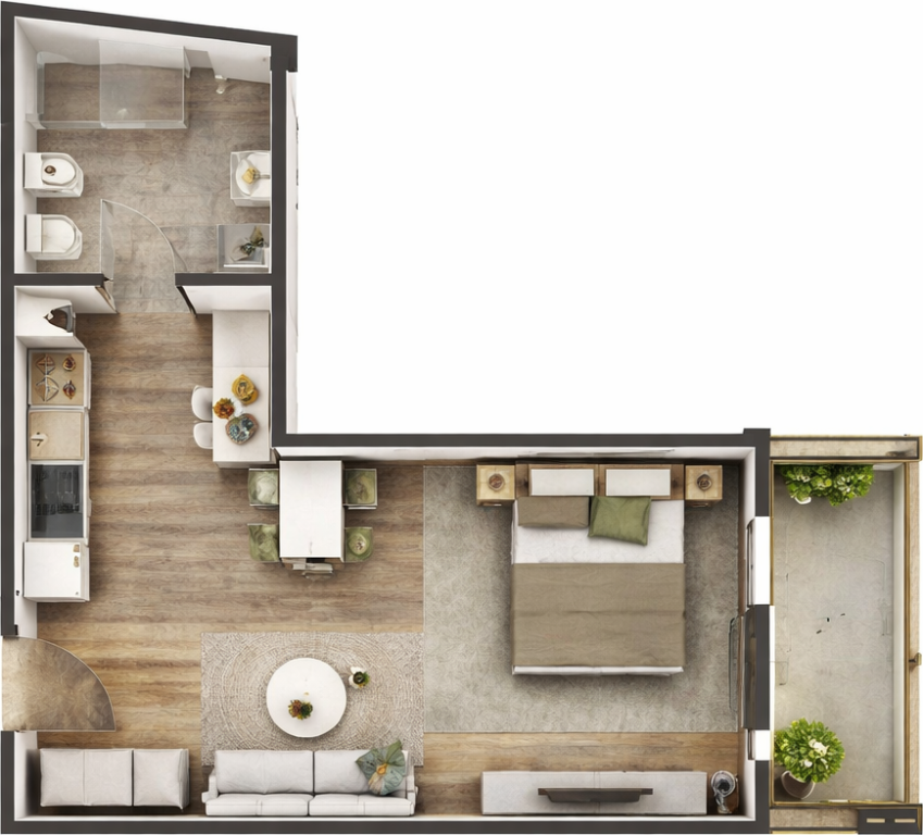 Studio Apartments for Sale – Aluna Complex, Paskuqan !