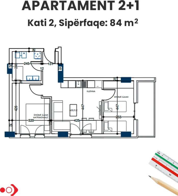 Shiten apartamente 2+1, Color Splash 4 , Paskuqan