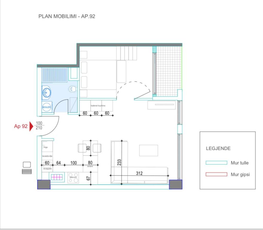 🟩 New Loft for Sale | 1+1 | 69.3 m² – Skënderbej Square