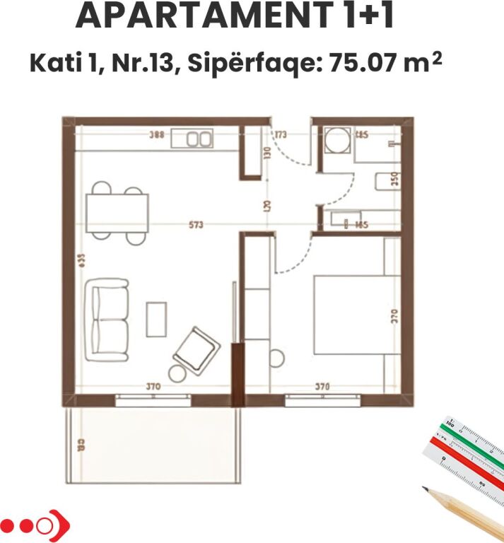 Apartments 1+1 for sale, Hera by Epidamn, Golem