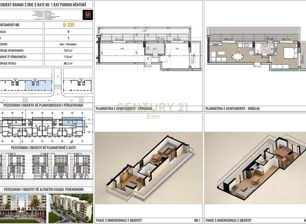 VENDESI APPARTAMENTO 1+1 AL 3° PIANO PRESSO VIZION RESIDENCE 3