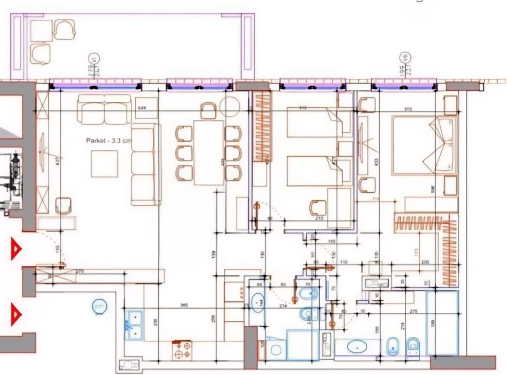 APARTAMENT LUKSOZ 2+1+2 TE KOMPLEKSI DELIJORGJI!