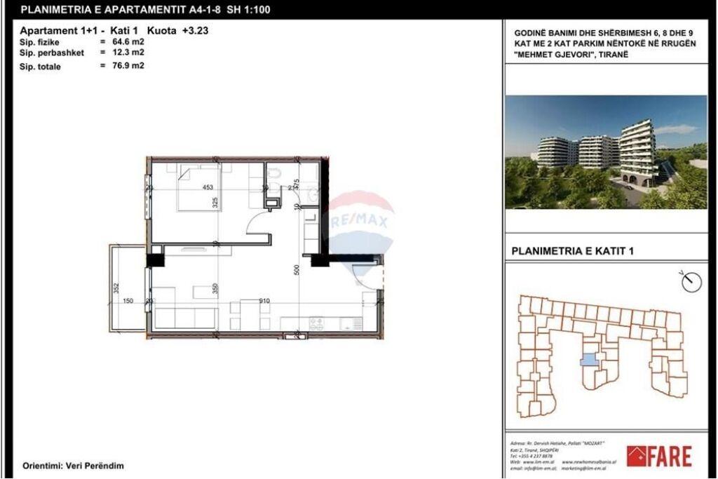 Appartamento 1+1 in vendita ad Aluna Paskuqan