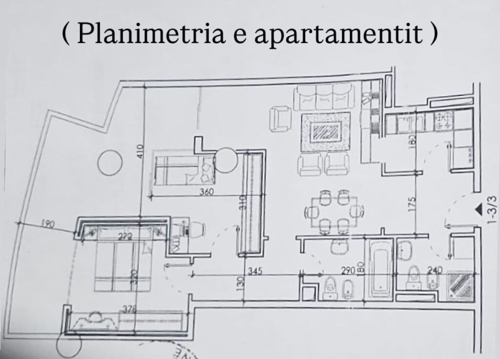 Apartament 3/2+1 ( zona Fresku, Tiranë )