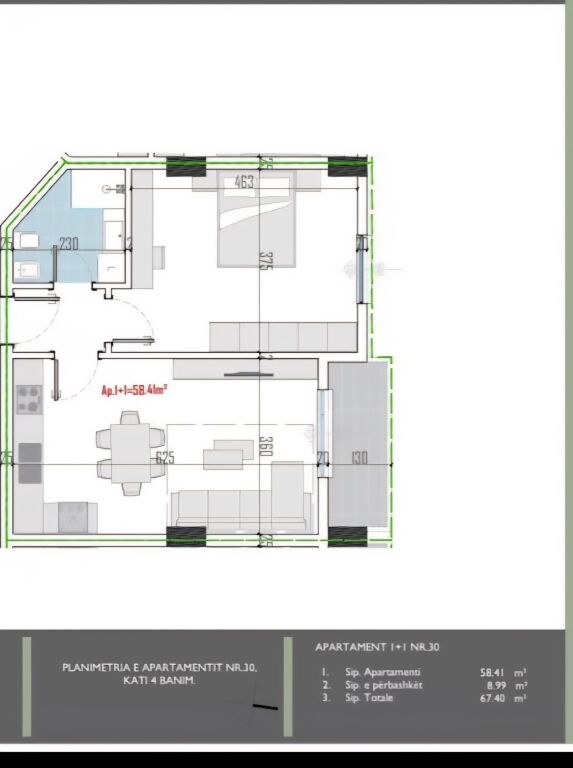 SHITET APARTAMENT 1+1 NË PASKUQAN