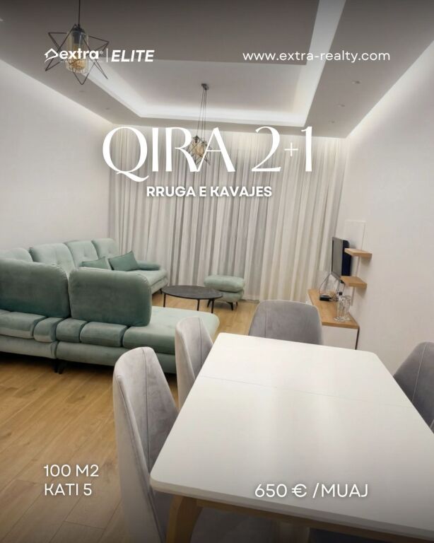 Apartment for rent 2+1 Globe, Rruge e Kavajes,  