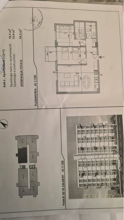 SHITET APARTAMENT 2+1+2 ME PAMJE NGA DETI NE GOLEM