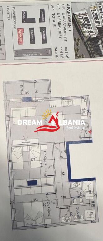 Apartament 2+1+2 Ne Shitje Ne Shitje Te Ish Dogana (ID 41212174)