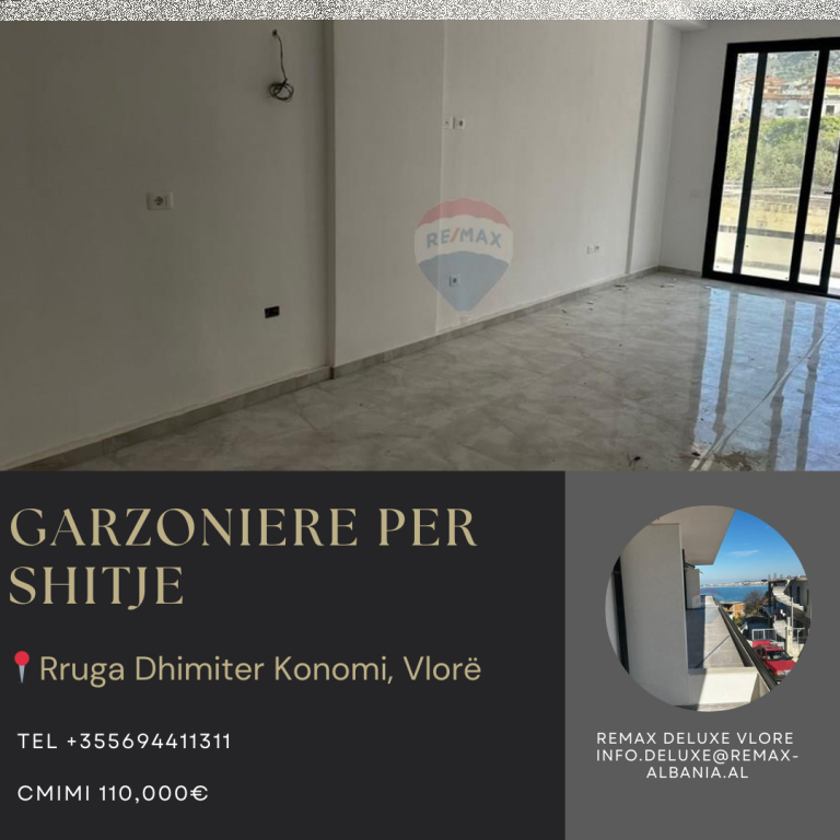 Apartment 1+1 – For Sale, Dhimitër Konomi Street, Vlora
