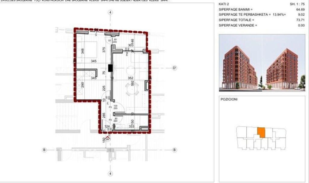 Shitet Apartament 1+1 te 21 Dhjetori – Pranë Inxhinierisë së Ndërtimit!